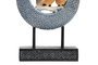 DKD Home Decor Figuras de Búhos en Resina y Metal (Pack de 2)