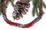 DKD Home Decor Decoración Colgante Navidad Alpina Marron Rojo Ratan 8 x 23 x 30 cm (6 Unidades)