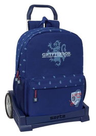 Mochila Escolar con Ruedas Harry Potter Captain Azul marino 32 x 43 x 14 cm