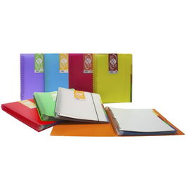 Carpeta Fundas (Tarifario) Grafoplas Espiral Pp In&Out Translucido A4 40 F. Verde (Set de 4)