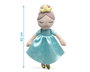 KioKids Peluche Princesa Azul 40 cm +10 Meses Muñeca de Tela para Niños