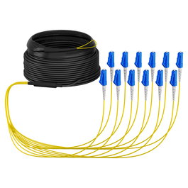 EFB Elektronik Cable de Fibra Óptica OS2 Monomodo LC-LC 12E 10m