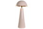 DKD Home Decor Lámpara de Sobremesa Seta Hierro Lacado Rosa