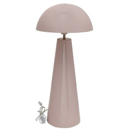 DKD Home Decor Lámpara de Sobremesa Seta Hierro Lacado Rosa