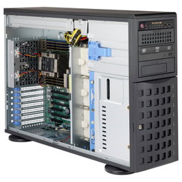 SuperMicro Servidor Chasis 4U CSE-745BAC-R1K23B-SQ Full Tower, ATX/EATX, 1230W, 8x3.5", 8x2.5", Hot-Swap, Rackmount, Titanium Certified