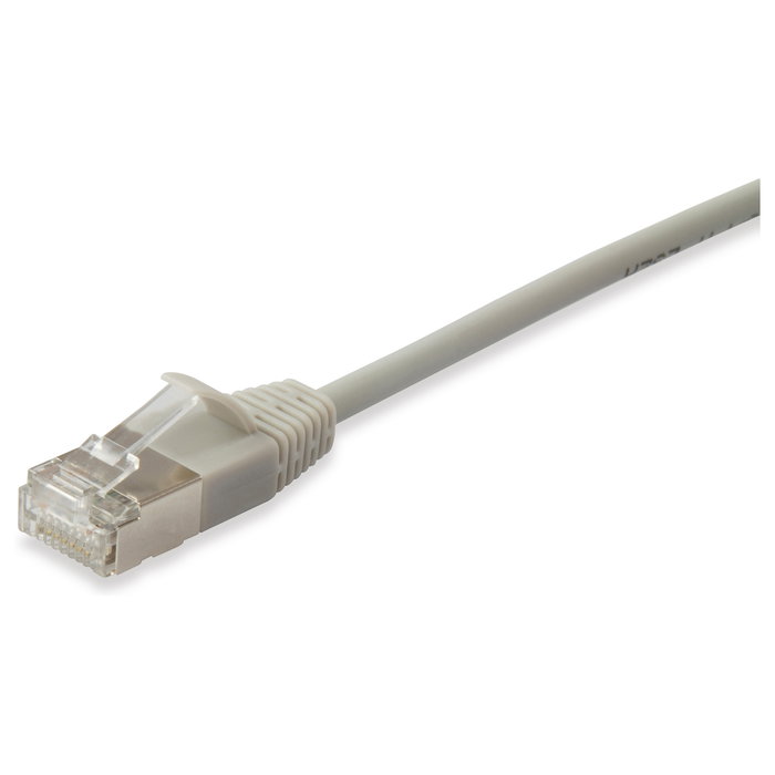 EQUIP Patch Cord Cat6A SlimFlex F/FTP 0.15 m Beige LSZH RJ45 Plug and Play, 10GBase-T, PoE+