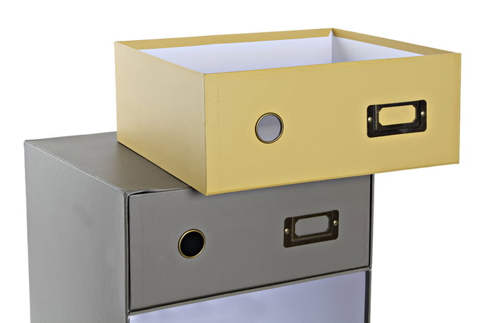 DKD Home Decor Organizador Cajonera Gris