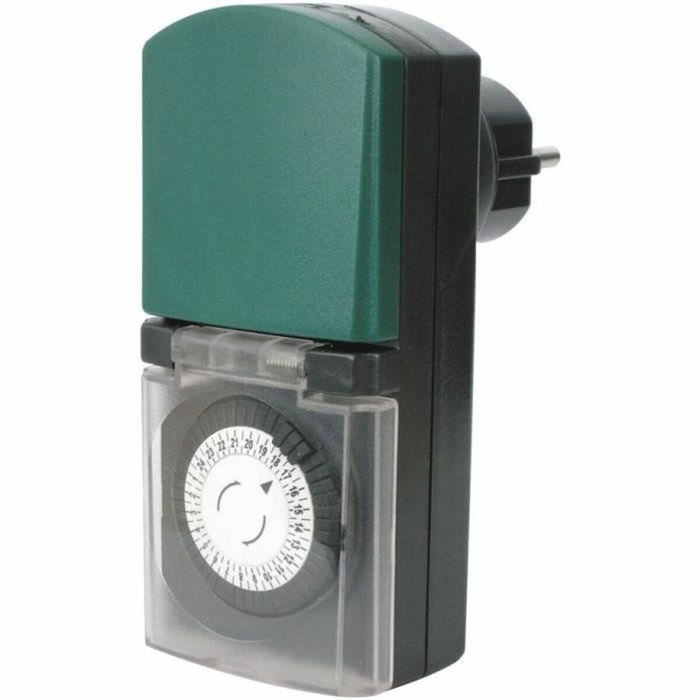 GAO Mini programador mecánico de exterior IP44 - 3680 W - Blanco GAO Mini programador mecánico de exterior IP44 - 3680 W - Blanco