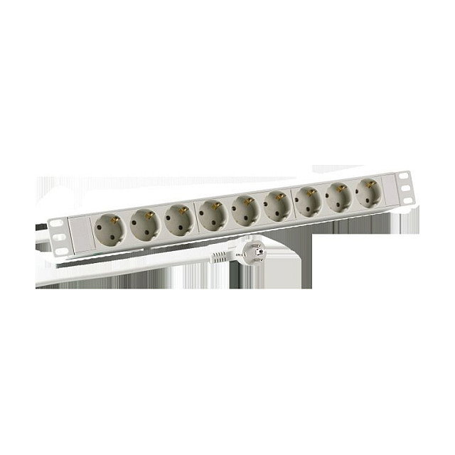 EFB Elektronik EK631DE.1GR Regleta de enchufes con 9 salidas CEE 7/3, aluminio, negro EFB Elektronik EK631DE.1GR Regleta de enchufes con 9 salidas CEE 7/3, aluminio, negro