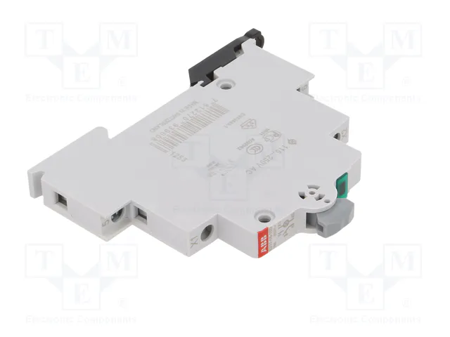 ABB Interruptor de botón verde para raíl DIN 250VAC 16A