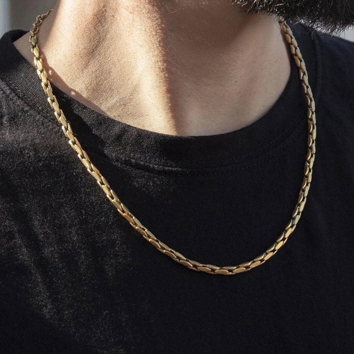 Collar Hombre Lotus LS2598-1/2 Dorado