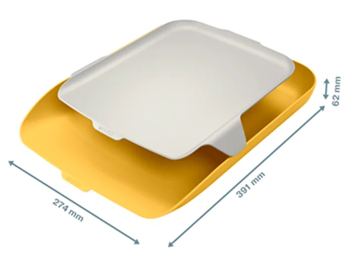 Leitz Bandeja sobremesa plástico amarillo 274x62x391 mm