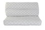 DKD Home Decor Cojín Suelo Terraza y Jardín Gris Claro Blanco 80 x 120 x 16 cm Set de 2