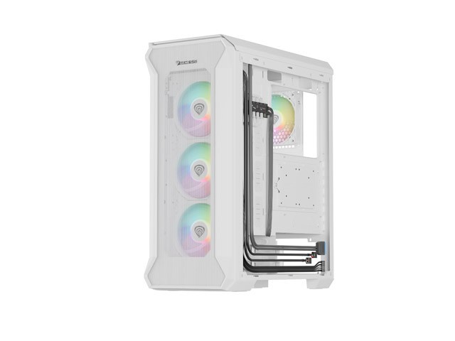 Genesis Irid 505 V2 ARGB White Midi Tower, ventana, sin fuente, 4 ventiladores 120mm ARGB, 2xUSB 3.0 Genesis Irid 505 V2 ARGB White Midi Tower, ventana, sin fuente, 4 ventiladores 120mm ARGB, 2xUSB 3.0