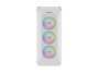 Genesis Irid 505 V2 ARGB White Midi Tower, ventana, sin fuente, 4 ventiladores 120mm ARGB, 2xUSB 3.0