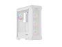 Genesis Irid 505 V2 ARGB White Midi Tower, ventana, sin fuente, 4 ventiladores 120mm ARGB, 2xUSB 3.0