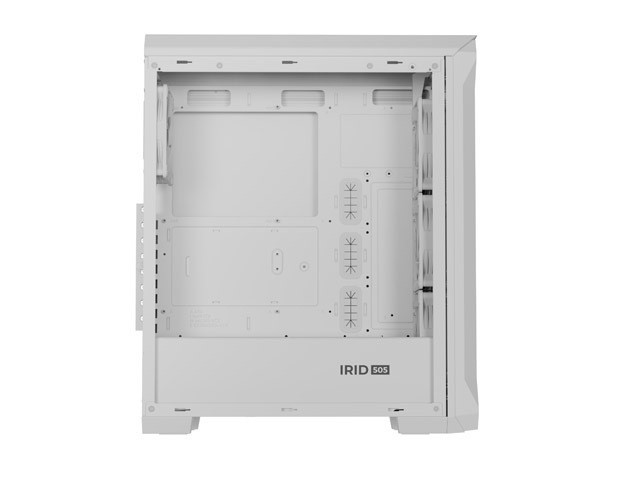 Genesis Irid 505 V2 ARGB White Midi Tower, ventana, sin fuente, 4 ventiladores 120mm ARGB, 2xUSB 3.0 Genesis Irid 505 V2 ARGB White Midi Tower, ventana, sin fuente, 4 ventiladores 120mm ARGB, 2xUSB 3.0