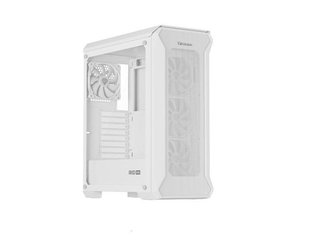 Genesis Irid 505 V2 ARGB White Midi Tower, ventana, sin fuente, 4 ventiladores 120mm ARGB, 2xUSB 3.0 Genesis Irid 505 V2 ARGB White Midi Tower, ventana, sin fuente, 4 ventiladores 120mm ARGB, 2xUSB 3.0