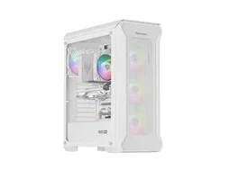 Genesis Irid 505 V2 ARGB White Midi Tower, ventana, sin fuente, 4 ventiladores 120mm ARGB, 2xUSB 3.0