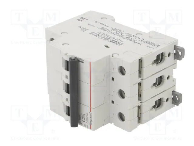 LEGRAND RX3 Interruptor magnetotérmico 25A 3P Característica C LEGRAND RX3 Interruptor magnetotérmico 25A 3P Característica C