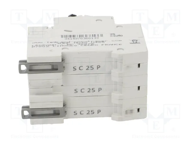 LEGRAND RX3 Interruptor magnetotérmico 25A 3P Característica C LEGRAND RX3 Interruptor magnetotérmico 25A 3P Característica C
