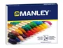 Manley Ceras de Colores Surtidos Estuche de 24 Unidades 60mm