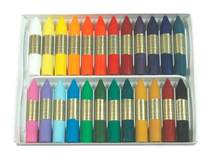 Manley Ceras de Colores Surtidos Estuche de 24 Unidades 60mm Manley Ceras de Colores Surtidos Estuche de 24 Unidades 60mm