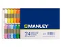Manley Ceras de Colores Surtidos Estuche de 24 Unidades 60mm