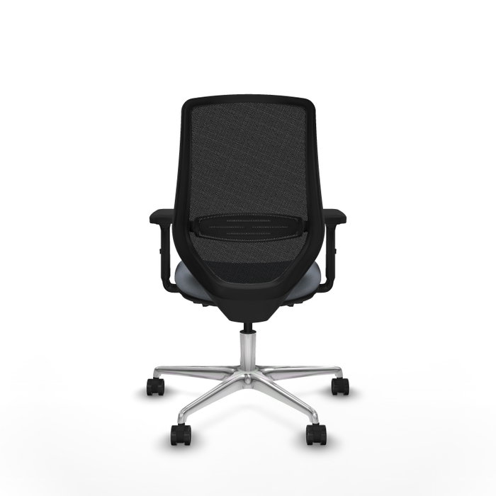 PIQUERAS Y CRESPO Silla de oficina Mardos con mecanismo Sincro/Traslack, Gris y Negro