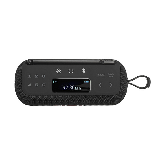 JBL Tuner 3 - Radio Portátil DAB+/FM Bluetooth 5.3 IP68 Resistente al Agua, Altavoz Integrado, USB-C, Batería 12h, 7W, Color Negro