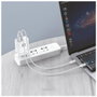 Tech One Tech Cargador GaN 65W con Puerto USB-C y USB-A Blanco TEC2273 con Cable USB-C a USB-C 5A