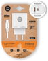 Tech One Tech Cargador GaN 65W con Puerto USB-C y USB-A Blanco TEC2273 con Cable USB-C a USB-C 5A