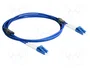 DeLOCK Cable de fibra óptica OS2 monomodo LC Duplex a LC Duplex con armadura metálica, 2 m