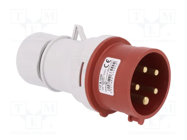 PAWBOL Enchufe Macho 16A Trifásico 5 Pines IEC 60309
