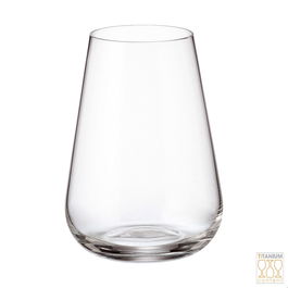 Crystalite Bohemia Vaso Amundsen-Ardea 300 Ml Cristal de Titanio Altura 110mm Diámetro 79mm (6 Unidades)