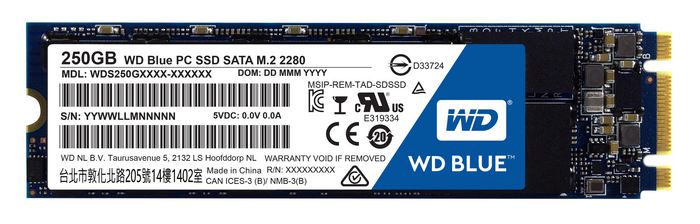 Western Digital M.2 250 GB SATA 6Gb/s 540/500 MB/s SSD