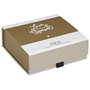 The Concept Factory Caja de Regalo 'Love Moment' Romántica, Plegable, 14x14x5.5 cm, Papel Rojo y Dorado