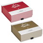 The Concept Factory Caja de Regalo 'Love Moment' Romántica, Plegable, 14x14x5.5 cm, Papel Rojo y Dorado