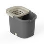 PLASTIKEN Cubo con Escurridor Fresh Rectangular 16L Antracita 8216RL-ANT