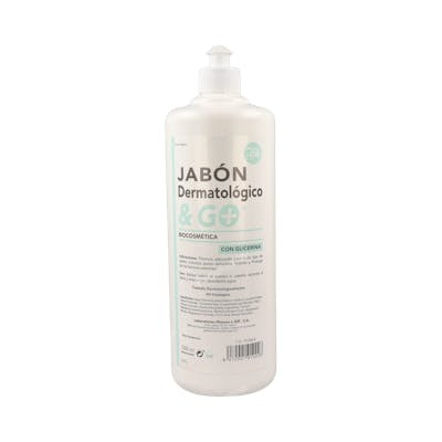PHARMA & GO Jabon Dermatologico Hidratante y Protector 1000Ml, Apto Pieles Delicadas, Sin Parabenos