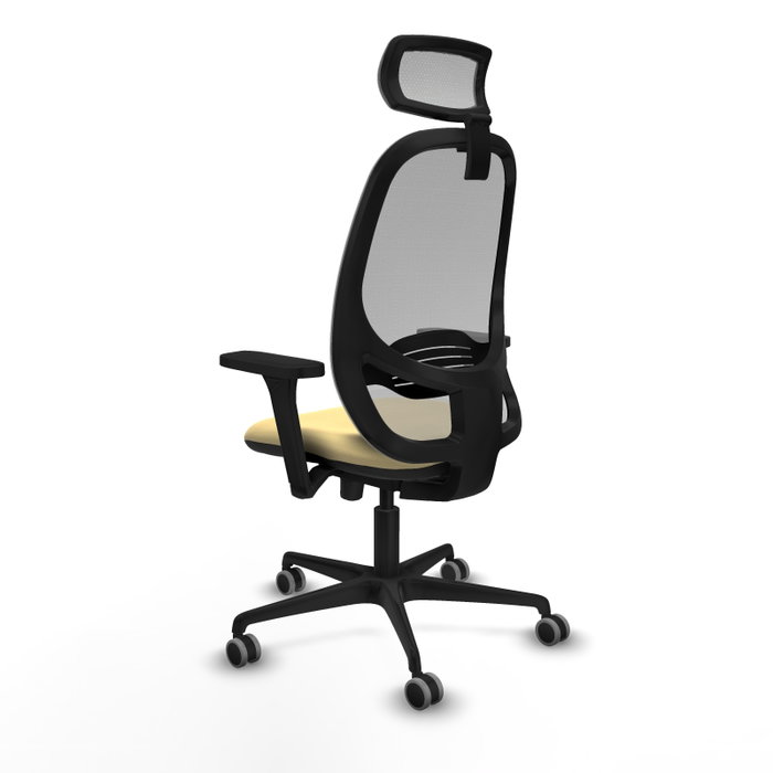 PIQUERAS Y CRESPO Silla de oficina Cilanco con Mecanismo Sincro/Traslack Crema y Gris PIQUERAS Y CRESPO Silla de oficina Cilanco con Mecanismo Sincro/Traslack Crema y Gris