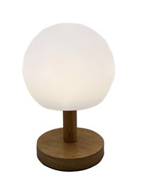 DKD Home Decor Lámpara Sobremesa Terraza y Jardín Blanco Natural 12 x 23 x 12 cm