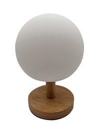 DKD Home Decor Lámpara Sobremesa Terraza y Jardín Blanco Natural 12 x 23 x 12 cm