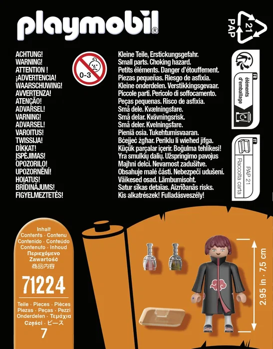 Playmobil 71224 Figura Sasori de Naruto Shippuden - Figura de Juguete de Plástico para Niños desde 5 Años