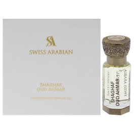Swiss Arabian Shaghaf Oud Ahmar - Perfume Concentrado en Aceite, Notas de Manzana, Bergamota, Limón, Rosa, Jazmín, Ámbar y Sándalo, 12 ml