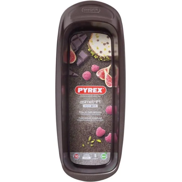 Pyrex 1452011 Molde para Tartas Acero al Carbono Antiadherente 30 x 11 cm