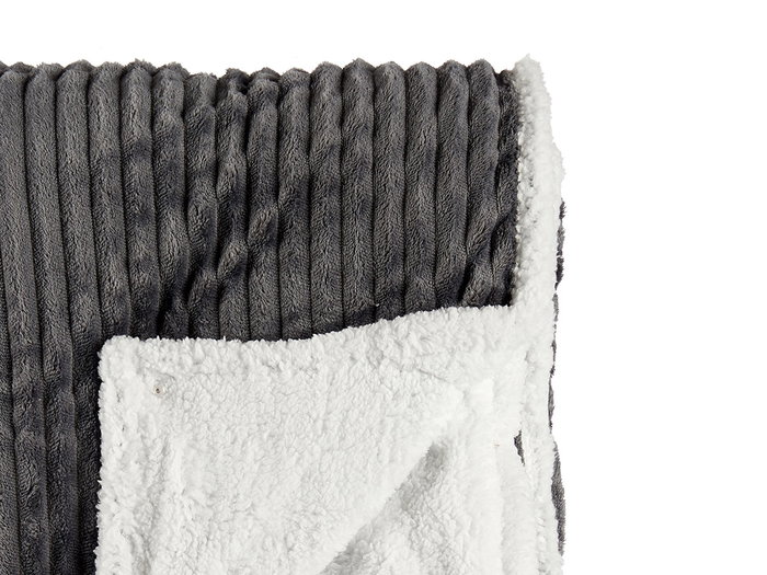GIFTDECOR Manta Pana Gris Oscuro 36 x 36 x 8 cm (Set de 6)