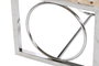 DKD Home Decor Descalzadora Piel Acero Camel con Rombos