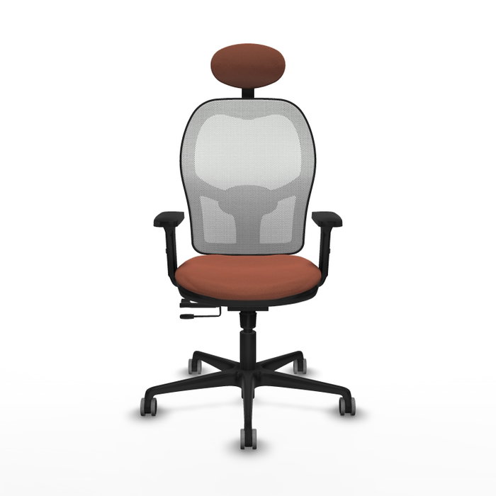 PIQUERAS Y CRESPO Silla de oficina Jorquera Marrón y Blanco PIQUERAS Y CRESPO Silla de oficina Jorquera Marrón y Blanco