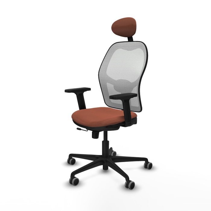 PIQUERAS Y CRESPO Silla de oficina Jorquera Marrón y Blanco PIQUERAS Y CRESPO Silla de oficina Jorquera Marrón y Blanco